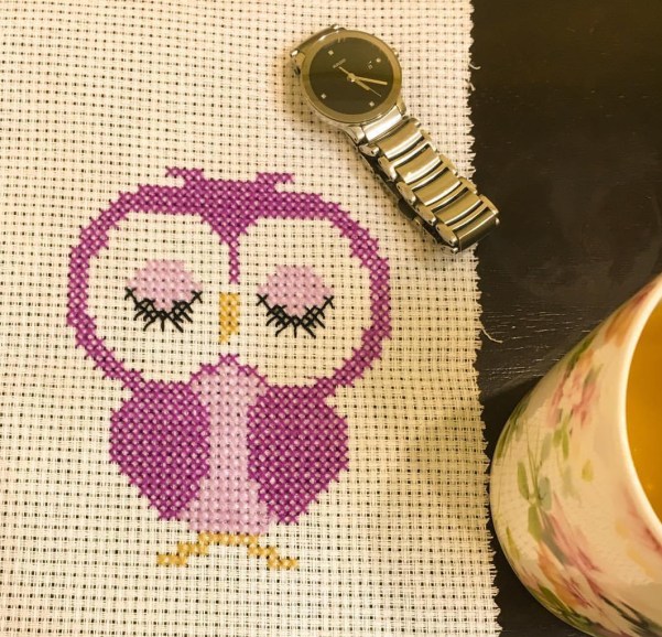 Cross stitch owl